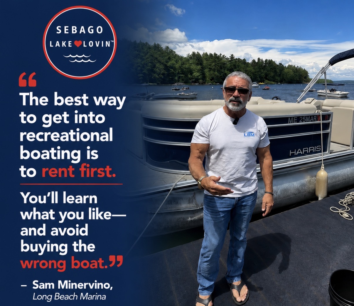 Sam Minervino of Long Beach Marina: The best way to get into recreational boating is to rent first