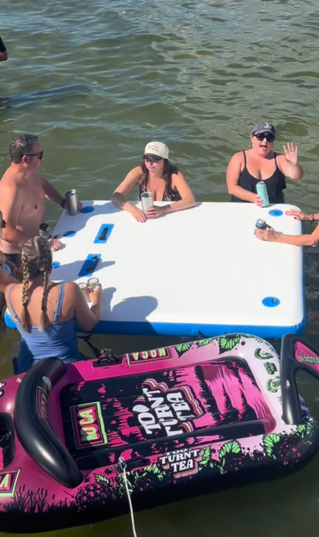 Group enjoying the raft