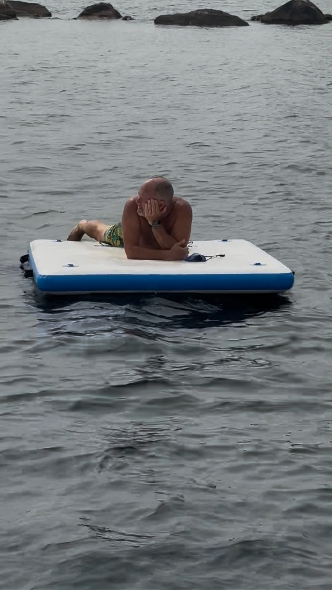Relaxing on the raft