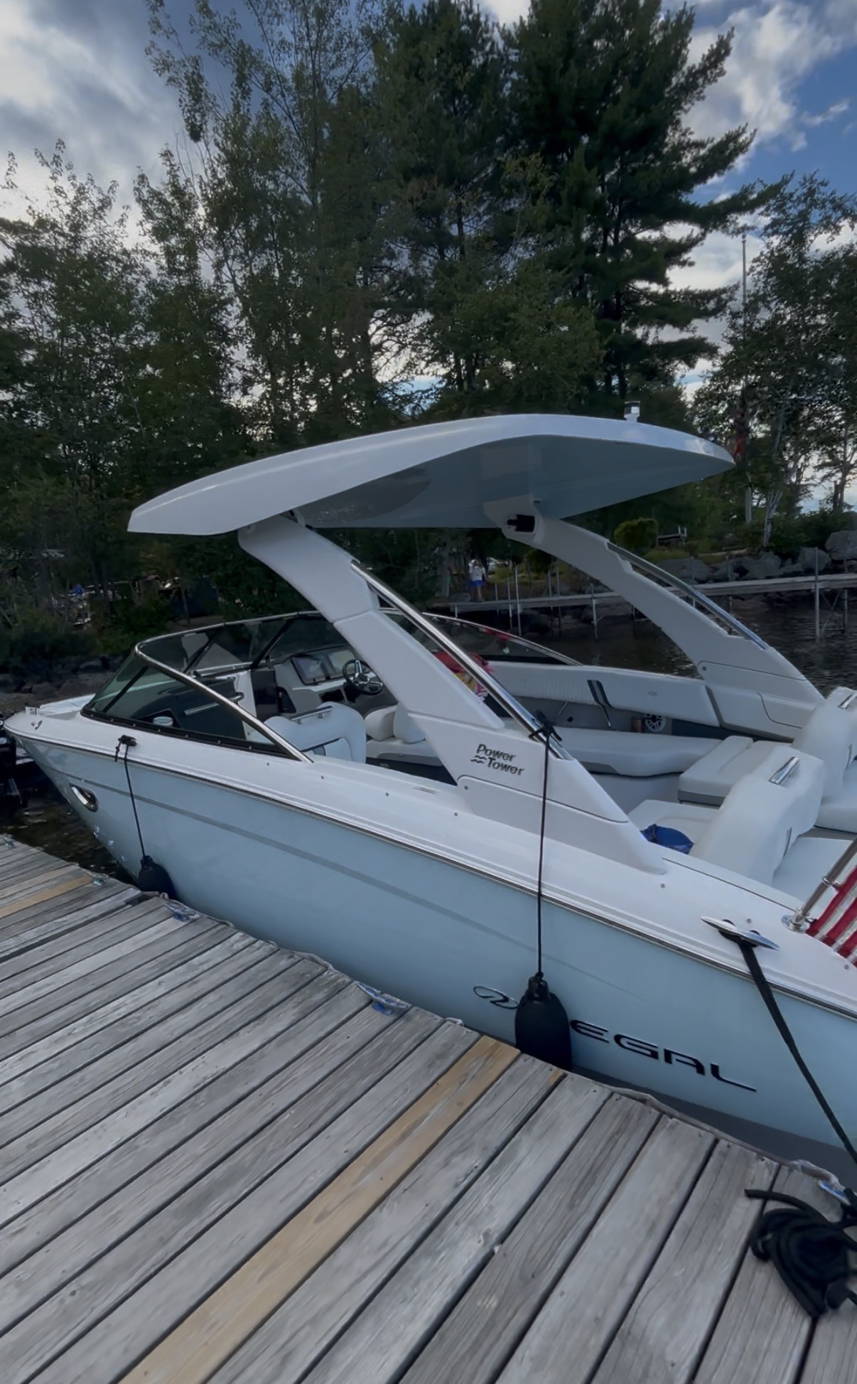 Regal bow rider on the lake