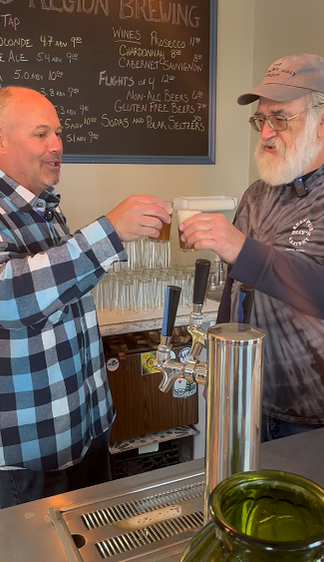 Mike Bray brewing at Lakes Region