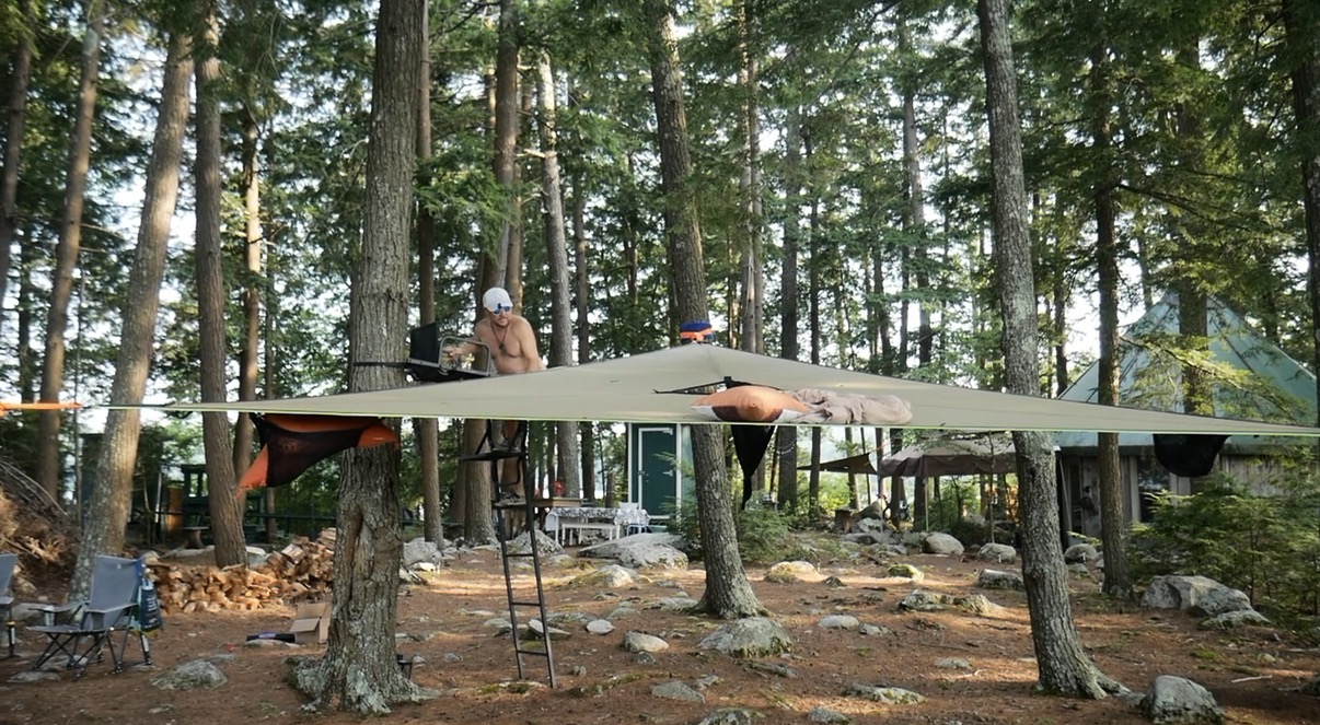 Tentsile platform at Pine Island