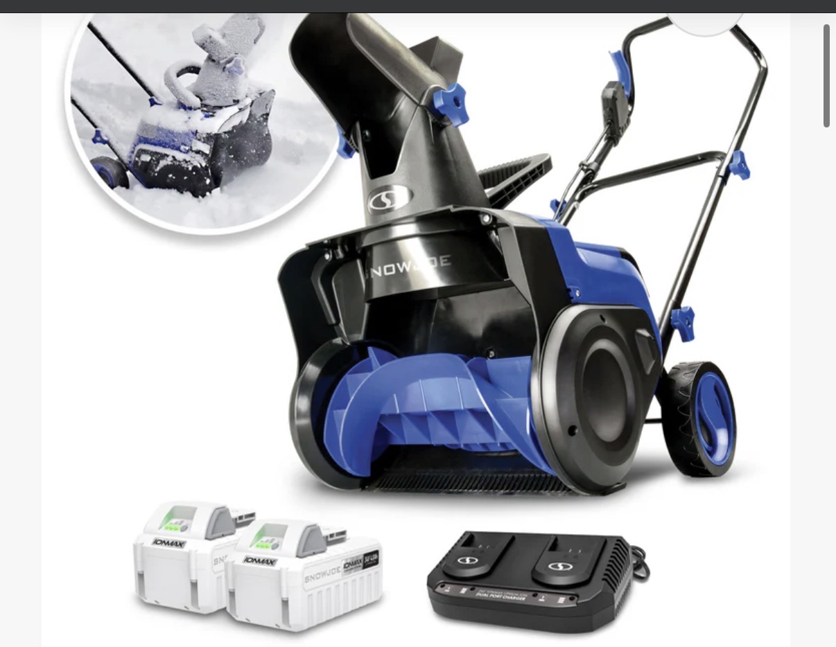 Snow Joe 24V-X2-SB18 18-inch Cordless Snow Blower Kit